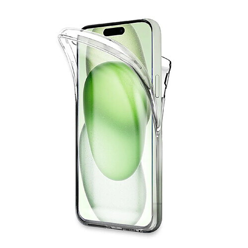 Coque 360 degré pour iPhone 15 Plus 6.7"- Coque protection intégrale transparente Avant et arrière - Antichoc - VISIODIRECT -