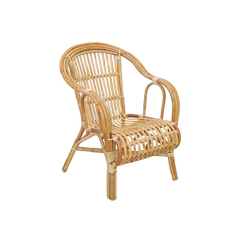 Aubry Gaspard Fauteuil en poelet naturel.