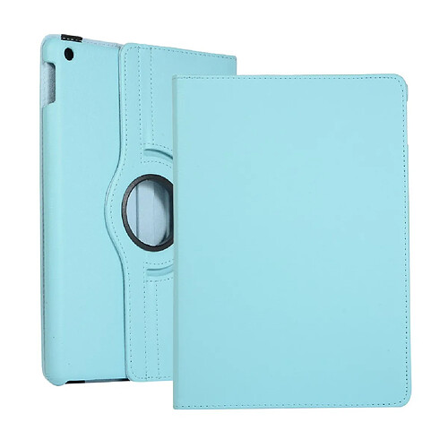 Etui en PU litchi avec support bleu clair pour votre Apple iPad 10.2 (2019)