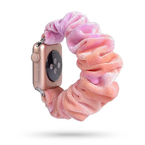 Bracelet en PU sangle de banque de tissu d'impression style R pour votre Apple Watch Series 5/4 44mm/Series 3/2/1 42mm