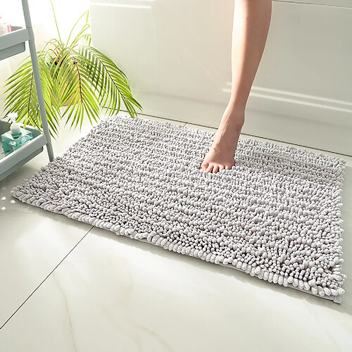 LUUCOZK Tapis de bain antidérapants, absorbants, à séchage rapide, décoration de salle de bain, couleur 6-40x60cm