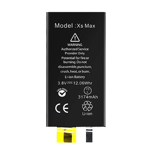 Avizar Batterie Sans BMS pour iPhone XS Max Capacité 3174mAh