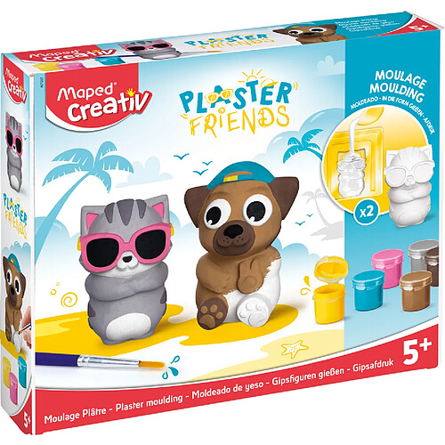 Maped Creativ Kit de moulage PLASTER FRIENDS 'SUMMER' ()