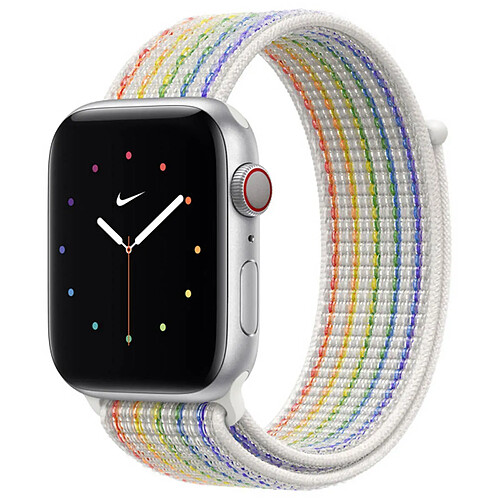 Nike Sport Loop bracelet pour Apple Watch Series 1 á 9 / SE (38/40/41 mm) | Series 10 (42 mm) - Pride