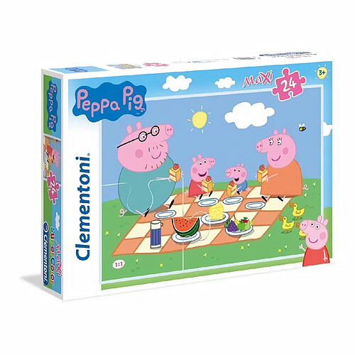 Clementoni - 24028 - SuperColor 24 pieces Maxi - Peppa Pig