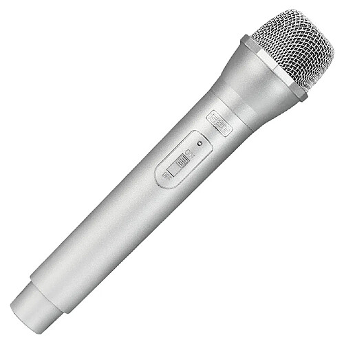 Accessoires De Microphone Sans Fil En Plastique Artificiel Fake Mic Toy Handheld Silver