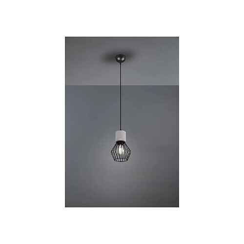 Boutica-Design Suspension Jamiro Noir Mat 1x40W E27