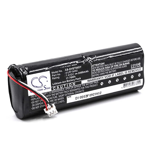 vhbw Li-Ion batterie 2400mAh (7.4V) pour lecteur de DVD portable comme Sony 4/UR18490