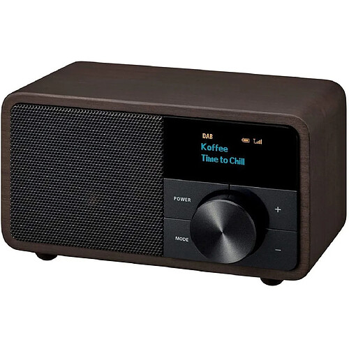 Sangean Radio portable DAB+ FM avec écran LCD marron noir