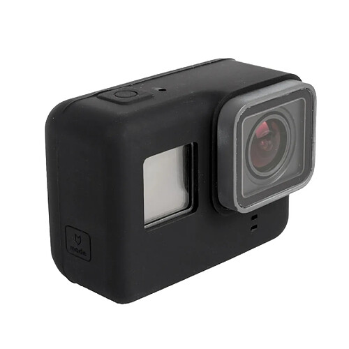 Wewoo Coque noir pour GoPro HERO5 Silicone boîtier de protection de Shell