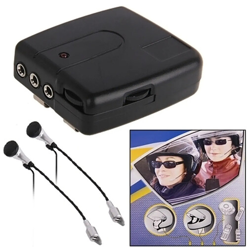 Wewoo Talkie walkie Moto noir Talkie Interphone filaire multi-usage 2 PCS