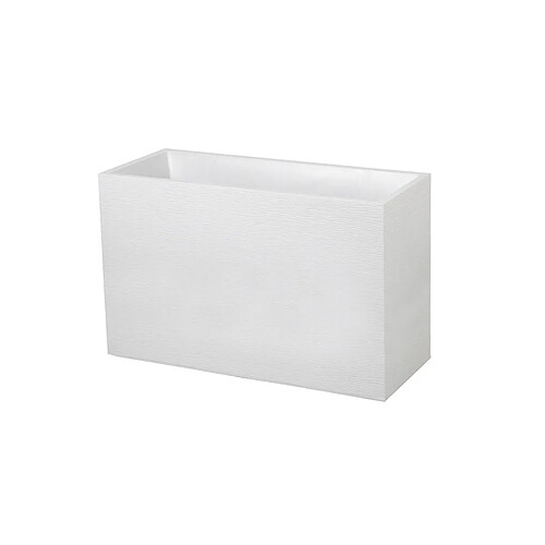 Eda Jardinière Muret Graphit 99,5 x 39,5 x 60 cm - 116 L - Blanc cérusé