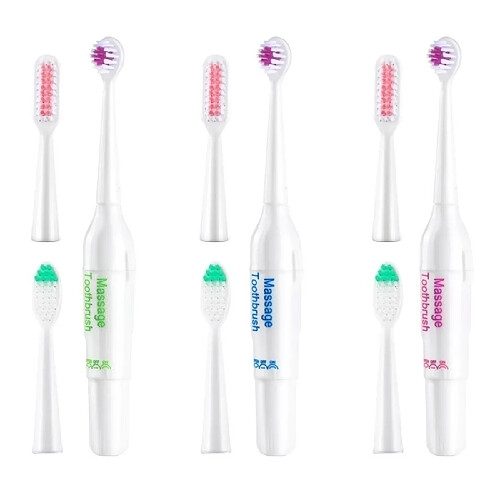 Wewoo Brosse à dents électrique pour l'adulte / enfants, livraison aléatoire de couleur 3 ensembles à rotatoire de kit de famille