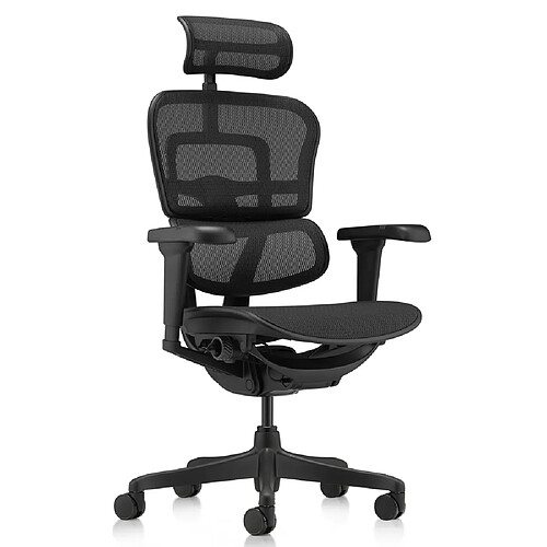 Chaise de bureau / fauteuil de direction ERGOHUMAN SIGNATURE GEN2 tissu résille noir hjh OFFICE