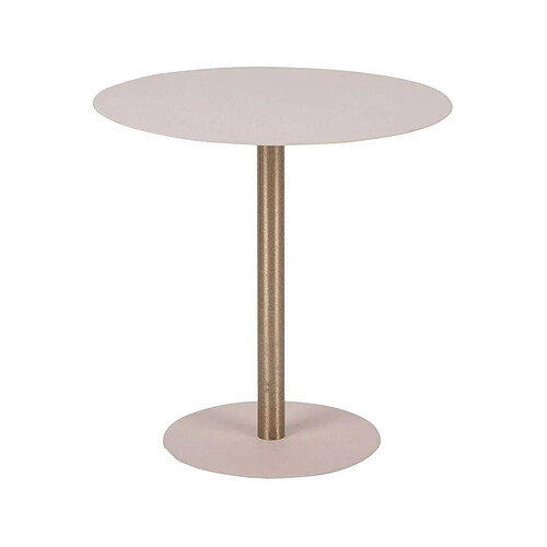 LEITMOTIV Table d'appoint en métal Dex 50 cm gris clair.