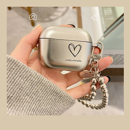 GUPBOO Airpods Coque Housse Étui Protecteur Compatible pour AirPods Pro-ins love bracelet galvanoplastie