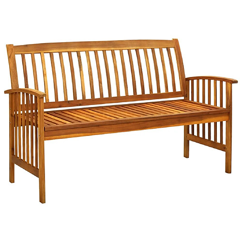 Maison Chic Banc de jardin | Banquette de jardin | Chaise Relax avec coussin 147 cm Bois d'acacia massif -MN15192