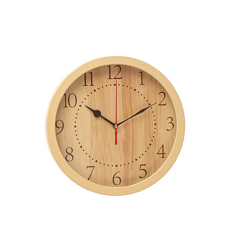 Horloge Murale Romimex Beige Plastique 30 x 30 x 2 cm