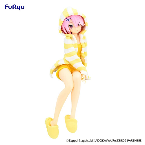 Furyu Re:Zero - Statuette Noodle Stopper Ram Room Wear Yellow Color Ver. 14 cm