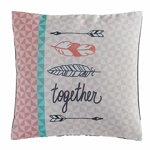 Paris Prix Housse de Coussin Together 40x40cm Rose