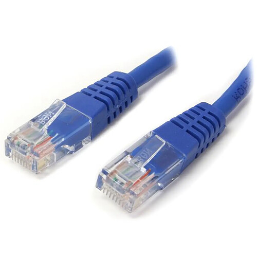 StarTech.com 2 ft Blue Molded Category 5e (350 MHz) UTP Patch Cable câble de réseau 0,61 m Bleu