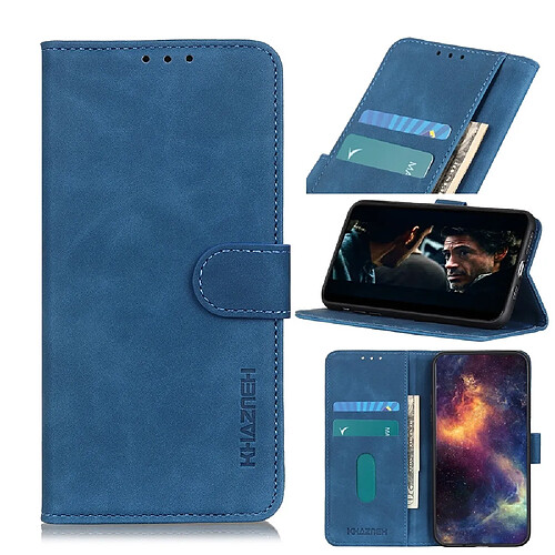 Wewoo Housse Coque Pour Galaxy S11E Texture rétro PU + TPU en cuir à rabat horizontal avec support et fentes cartes et portefeuille bleu