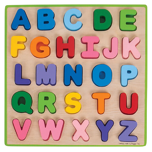 Bigjigs Toys Puzzle ABC majuscules en bois