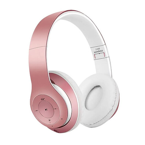 Yonis Casque Audio Bluetooth Sans Fil Rose Gold