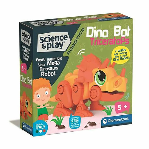 Set de construction Clementoni Dino Bot Triceratops 20 x 20 x 6 cm