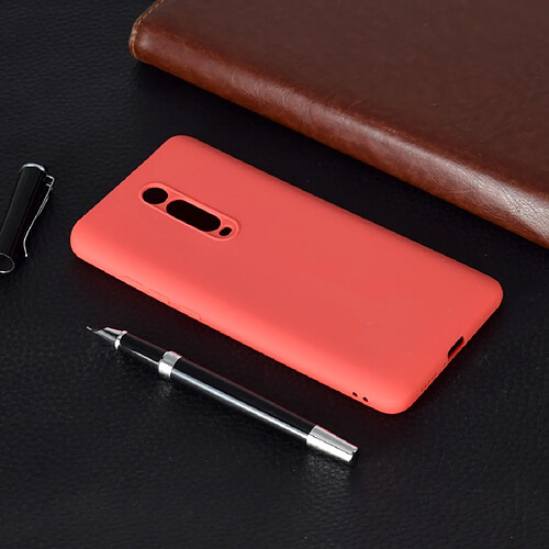 Wewoo Coque Souple Pour Xiaomi Redmi K20 / Étui en TPU de couleur bonbon Mi 9T rouge