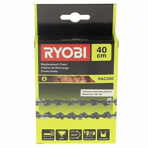 RYOBI Chaine 40cm 57 maillons pour Tronconneuse