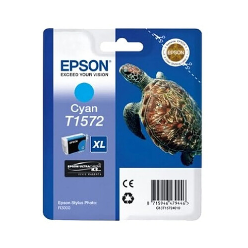 Epson Tortue Cartouche Cyan C13T15724010 (T1572)