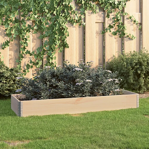 vidaXL Jardinière surélevée 50x150 cm Bois de pin solide