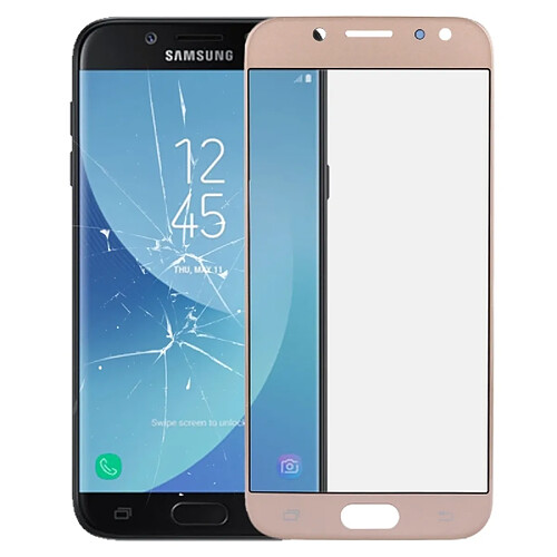 Wewoo Vitre or pour Samsung Galaxy J5 2017 / J530 Lentille extérieure en verre Pièce détachée