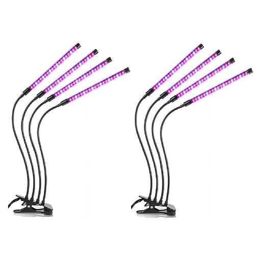 INF Lampe LED de croissance pour plantes avec tiges flexibles Paquet de 2