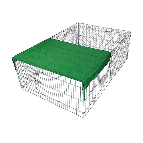 Helloshop26 Parc enclos pour petits animaux domestiques 216 cm protection solaire 16_0002231