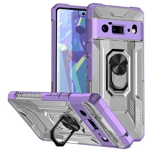 Coque en TPU anti-griffes avec béquille, violet pour votre Google Pixel 6 Pro