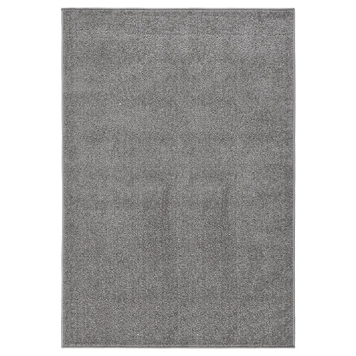 vidaXL Tapis à poils courts 160x230 cm Gris