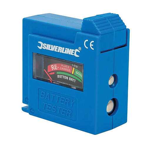 Silverline Testeur de piles compact - 1,5 V / 9 V