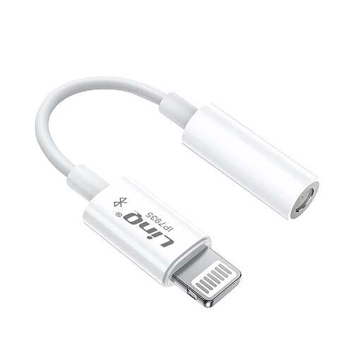 Adaptateur Lightning Mâle vers Jack 3.5mm Femelle Connexion Bluetooth LinQ Blanc