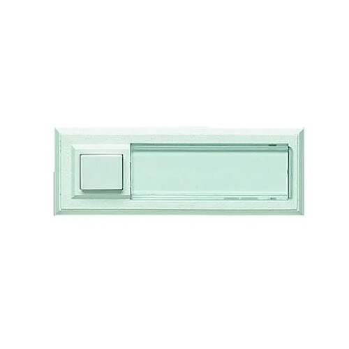 bouton poussoir - lumineux + porte étiquette - blanc - urmet 51015