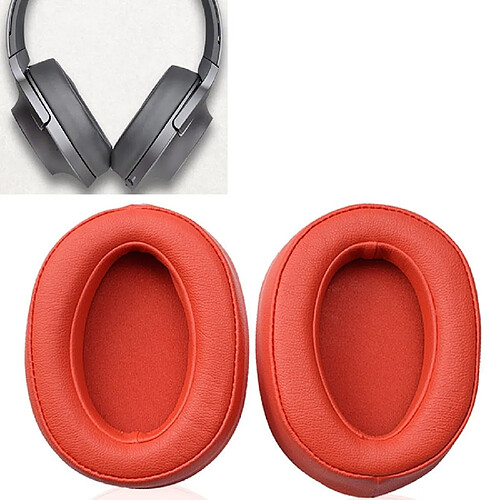 Wewoo Coussinets Mousse Étui de protection pour casque en éponge avec une paire Sony MDR-100ABN / WH-H900N rouge