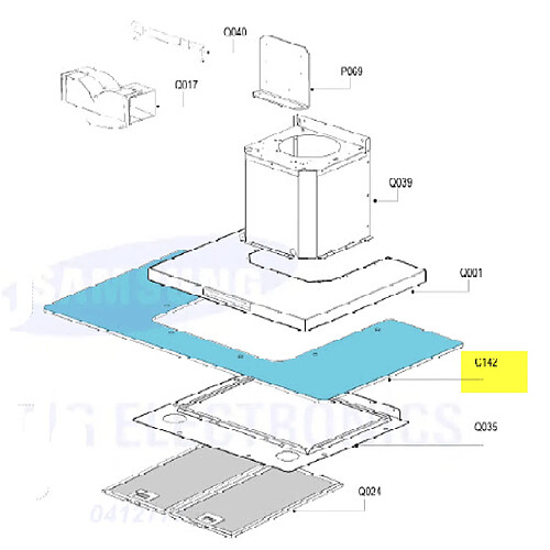 Samsung REFLECTEUR VERRE HOTTE