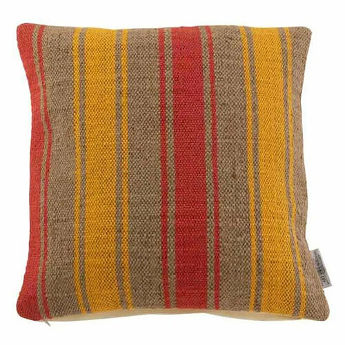 Paris Prix Coussin Déco Anna 50x50cm Rouge & Jaune