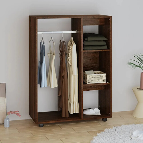 vidaXL Garde-robe Chêne marron 80x40x110 cm Bois d'ingénierie