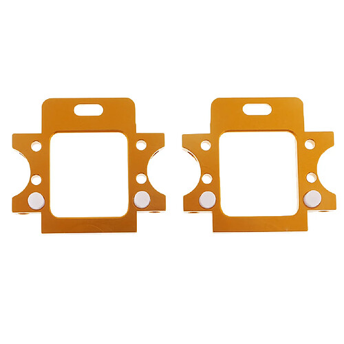 2x Fixation de boîte de vitesses arrière en aluminium pour HSP 94103 94123 94111 94107 94108 doré