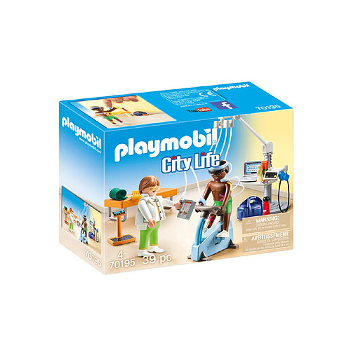 Playmobil® Playmobil Cabinet de kinésithérapeute de 39 pièces City Life Multicolore