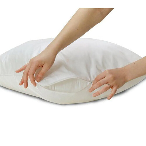 Allersoft Protection de coussin anti-acariens et anti-punaises de lit 100% coton - 50 x 70 cm