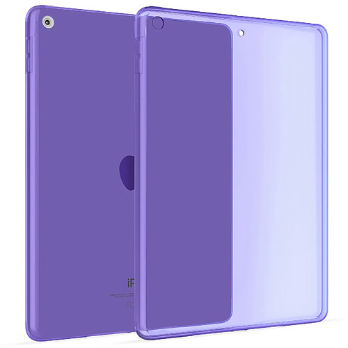 OKULI Transparent Étui Silicone Coque Housse Case Cover pour Apple iPad (10.2) (2019-2020) en Violet