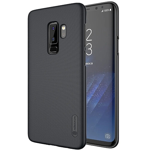 Wewoo Coque noir pour Samsung Galaxy S9 + Texture concave-convexe PC arrière de protection